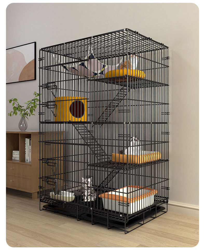 猫笼子家用猫别墅带厕所室内超大折叠猫笼猫舍猫屋小型猫咪笼猫窝-阿里巴巴