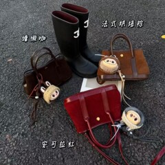 高级感磨砂手提花园包时尚大容量精致女包通勤中古包单肩斜挎包