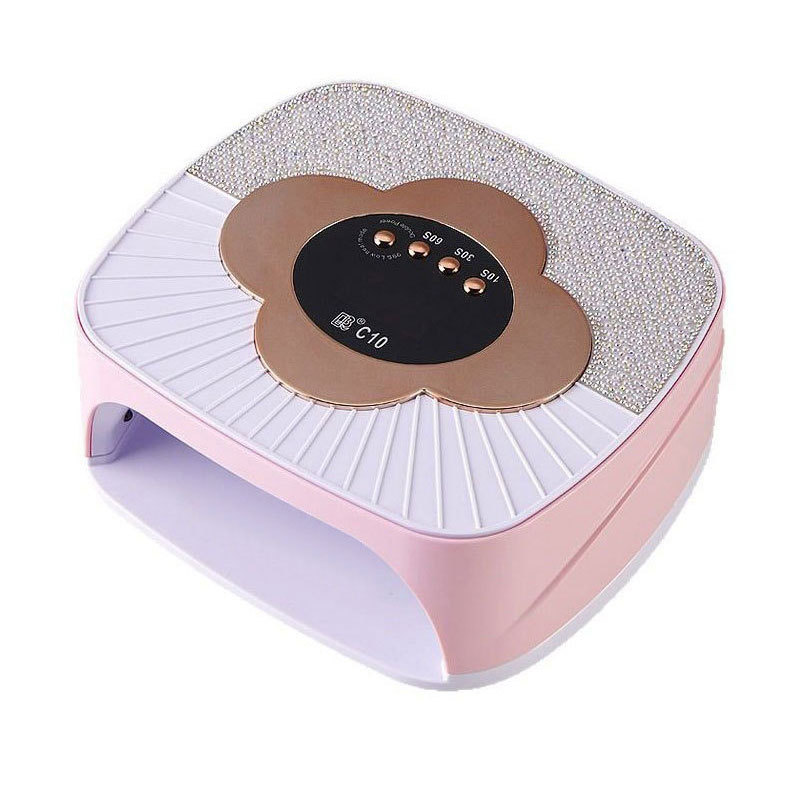 Lámpara de manicuras transfronteriza 308W alta potencia dos manos manicuras asado lámpara de secado rápido pegamento de nail lámpara de fototerapia de perforación inteligente lámpara de asado