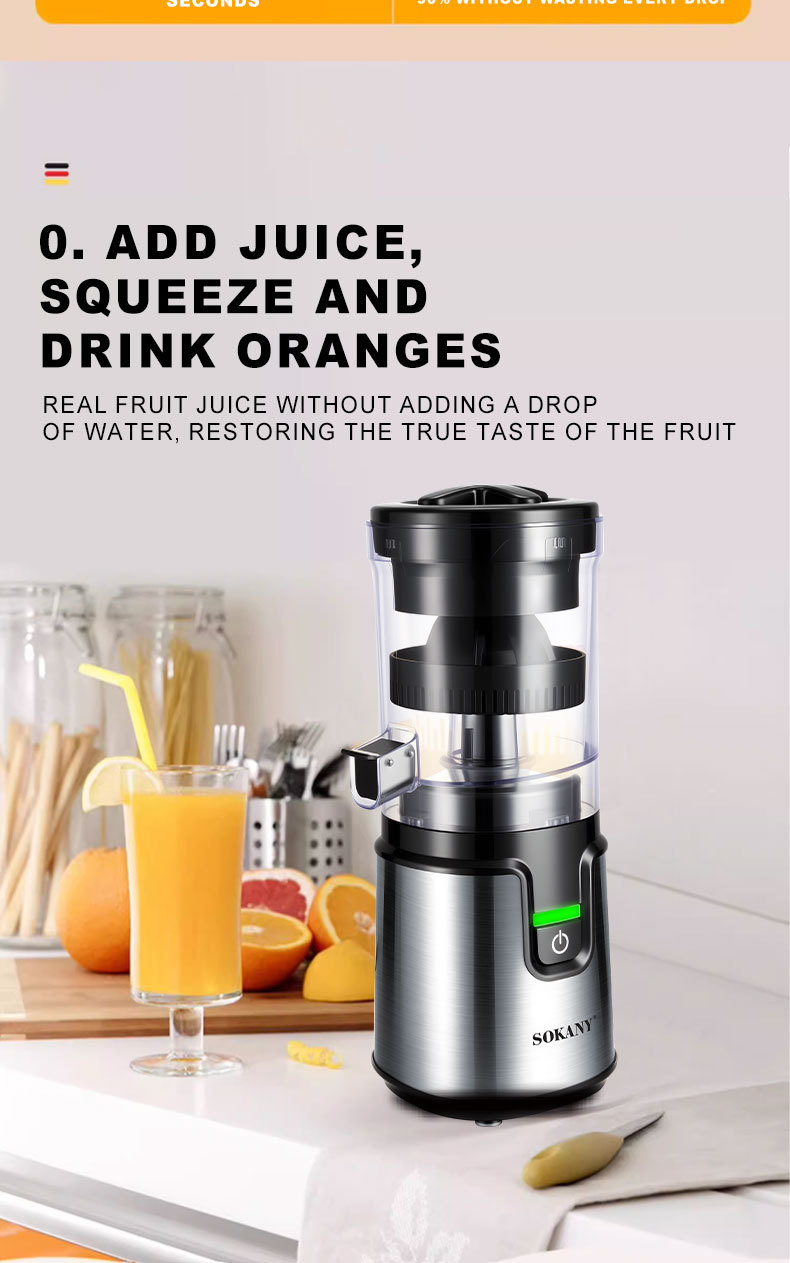 Multifunctional Electric Citrus Juicer, 350ML Household Orange & Lemon Squeezer_voghion.com