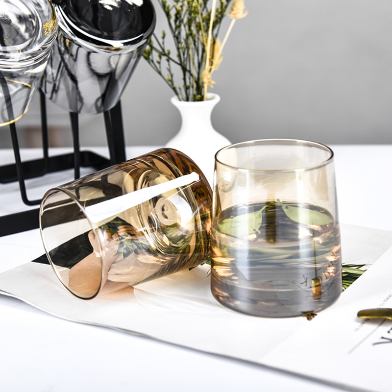 Instagram creative glass cup liquor cup hotel water cup beer cup glass mouthwash cup