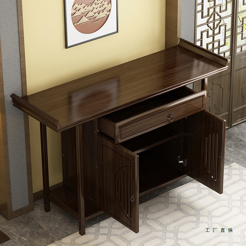 Altar Table for Home Use, New Chinese Style Altar, Buddha Table, Shrine, Modern Solid Wood Living Room Incense Offering Table