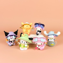 New Sanrio blind box magic story: Kuromi, Meru, Kiki & Lala, Cinnamoroll, Pompompurin cute doll models cross-border