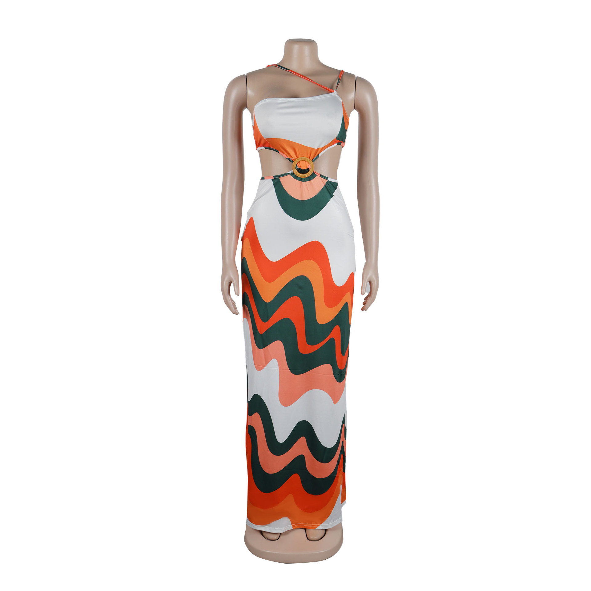 427g Weight Maxi Long Dress Dress Length Type Sleeveless Sleeve Length Two Piece Dress Dresses Type Polyester Fabric Type High Waist Waist Line Holiday Occasion Strap Neckline Slim Fit Type Color Block Pattern Summer Season Women's Gender Streetwear Style Wholesale Women's Streetwear Color Block Holiday Strap Sleeveless Two Piece Dress 25