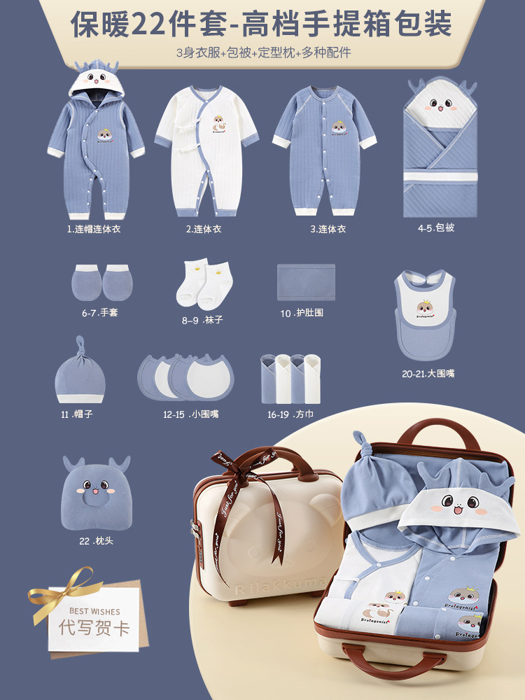 22개입 3세트 블루 고급 비밀번호 여행 가방 보온 모델