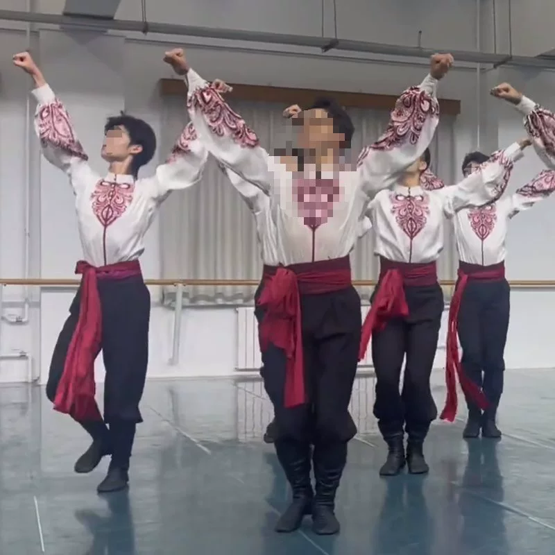 Уйгурская мужская одежда Xinjiang Dance Clothing Art Exam Custo