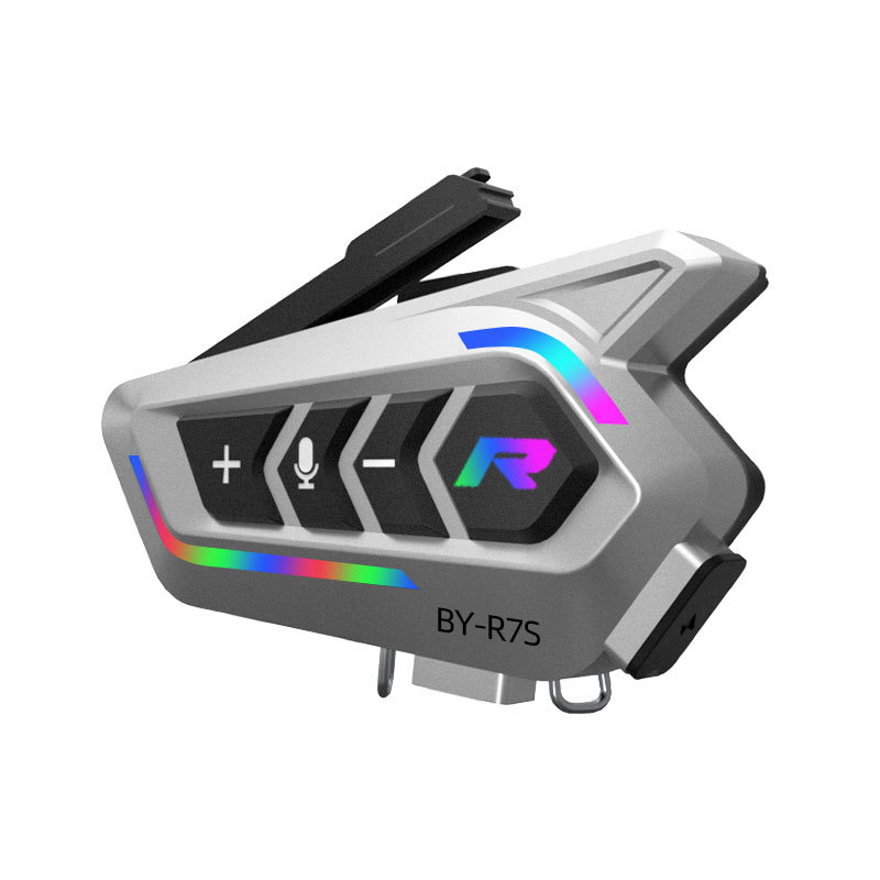 Fábrica R7S casco auriculares bluetooth larga duración casco completo medio casco a prueba de agua ruido RGB luces de color bluetooth