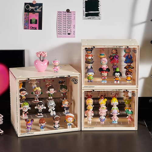 Blind box storage display stand Bubble Mart display box hand figure popmart container cabinet acrylic box wall