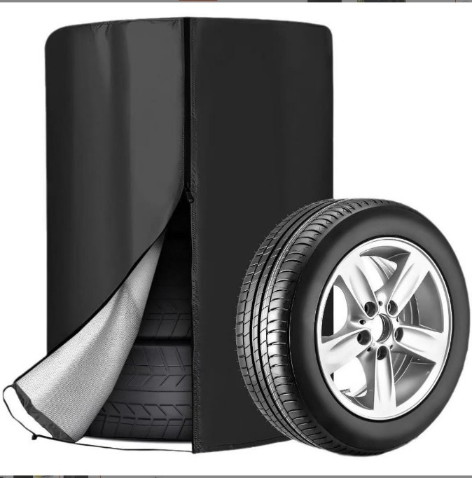 Cross-Border Car Tire Covers, Rainproof, Sunproof, Waterproof, 420D Oxford Cloth, 4-Pack, Thickened Tire Spare Tire Dust Cover