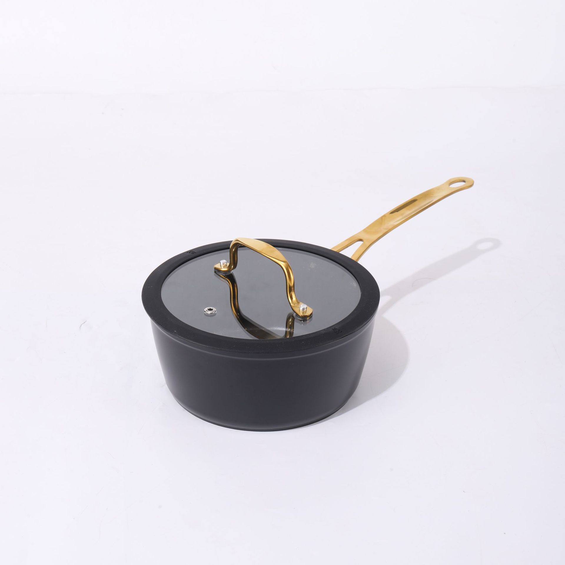 Transfronterizo de aluminio de fundición a presión de 6 piezas conjunto de línea de olla mango de leche olla antiadherente olla de sopa de vapor wok regalo al por mayor