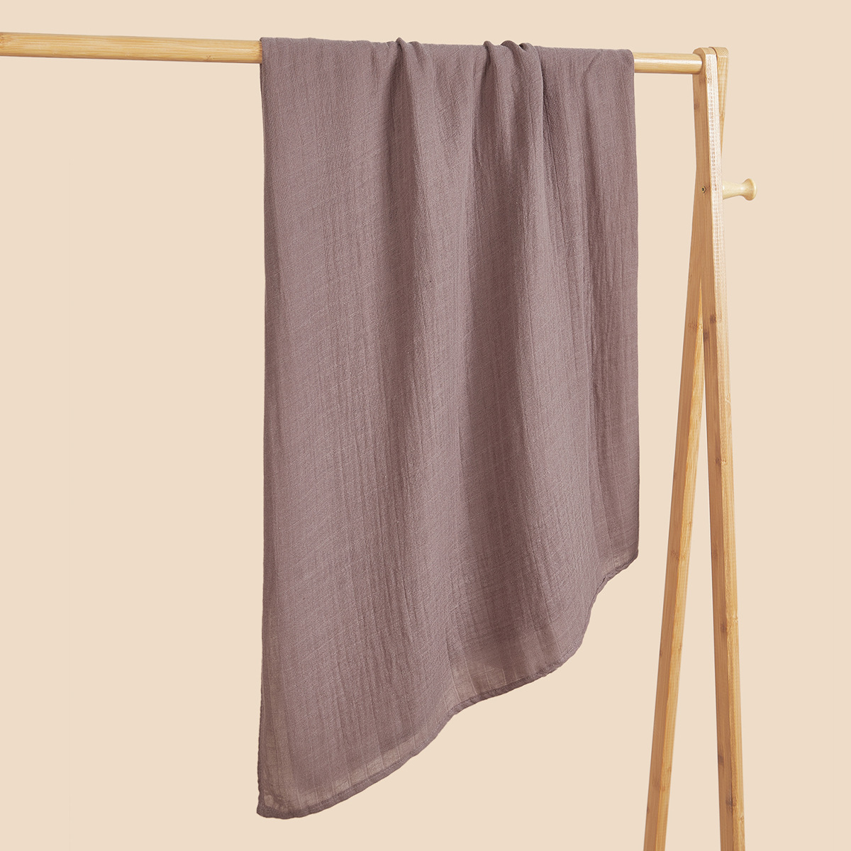 Toalla teñida de algodón de bambú toalla lisa de gasa de doble capa Toalla de baño de color sólido cochecito manta Amazon transfronterizo INS Venta caliente