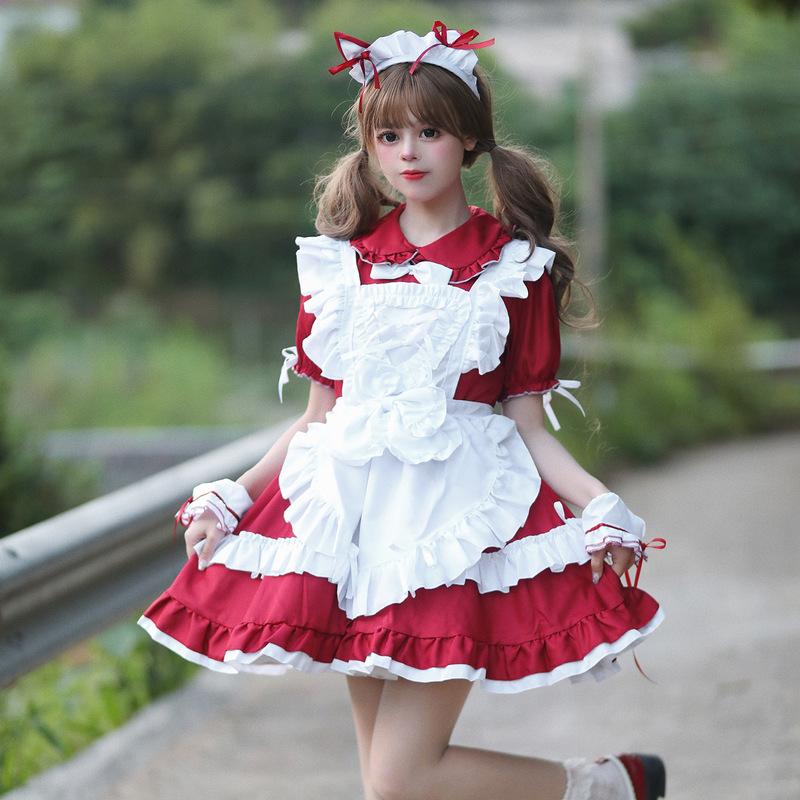 越境アマゾン日本の可愛い女の子秋葉原高級メイド服コスプレ衣装ネット有名人生放送|undefined