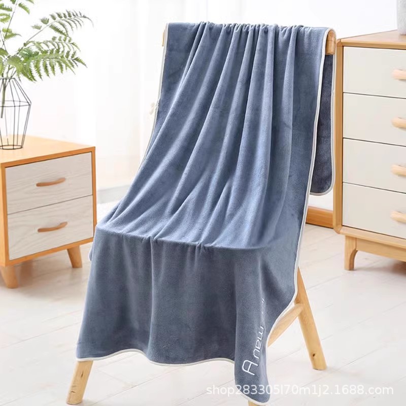 toalla de espesamiento sin cabello absorción de agua fácil de secar salón de belleza conjunto de toalla de baño pareja toalla de cabello seca de microfibra para el hogar