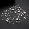 Headband from pearl, hair accessory for bride handmade, 1m, flowered, wholesale