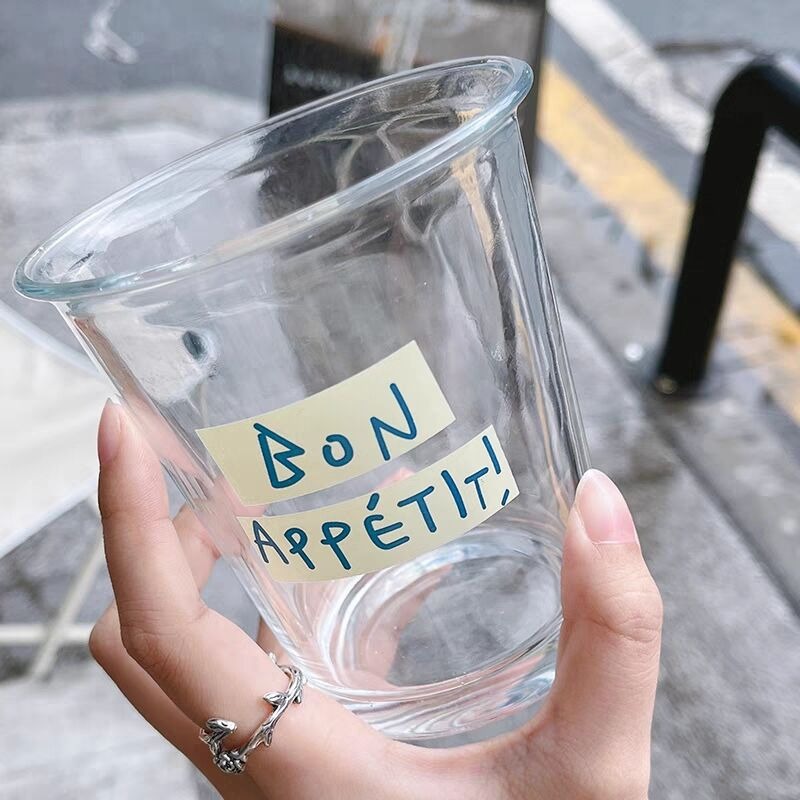 짧은 기장 블루 레터링