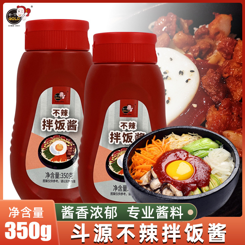 斗源不辣拌饭酱350g韩式料理用拌饭酱微辣酱韩国寿司紫菜拌面酱料