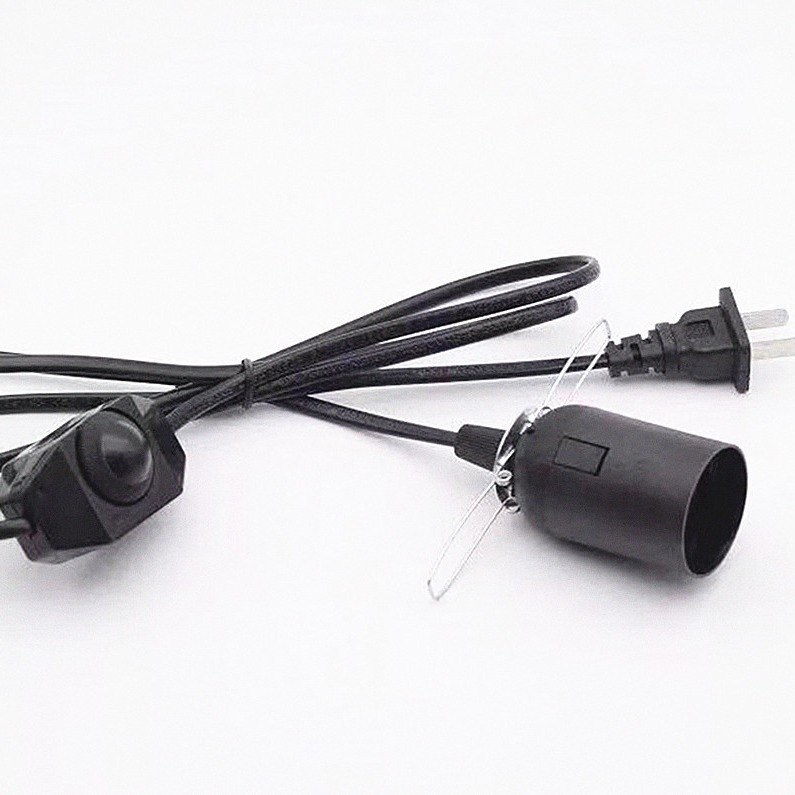 1-3A线路板可调光灯头线 带弹夹灯头线 美式插头