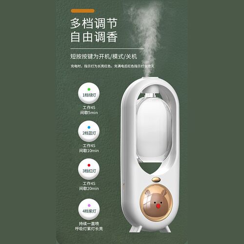 New Style Cute Pet Aroma Diffuser Automatic Scent Sprayer Household Essential Oil Bedroom Hotel Diffuser Long-lasting Fragrance Aroma Machine