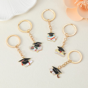 Cross-Border Bachelor's Cap Exam Full Score Keychain Inspirational Blessing Pendant for Students' Bags Wholesale