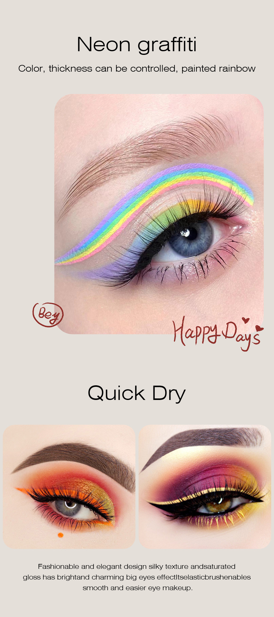 KRISTEN LEANNE Explosive Matte Fast Drying Color Eyeliner Pencil Set Performance Make-up Set_voghion.com