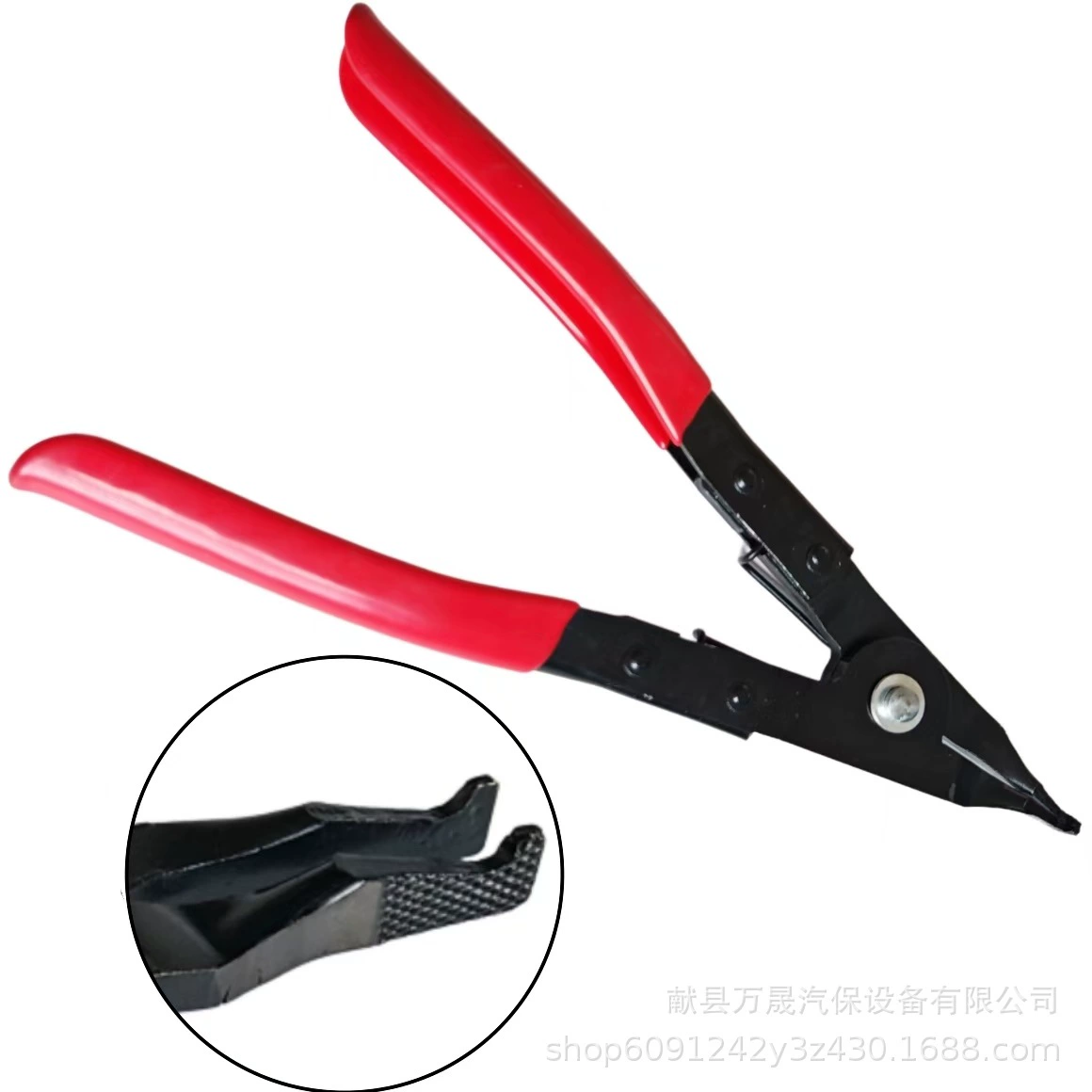 Клещи для стопорных колец коробки передач, плоские клещи для стопорных колец из стального кольца, встроенная пружинная сборка, плоская головка с ртом