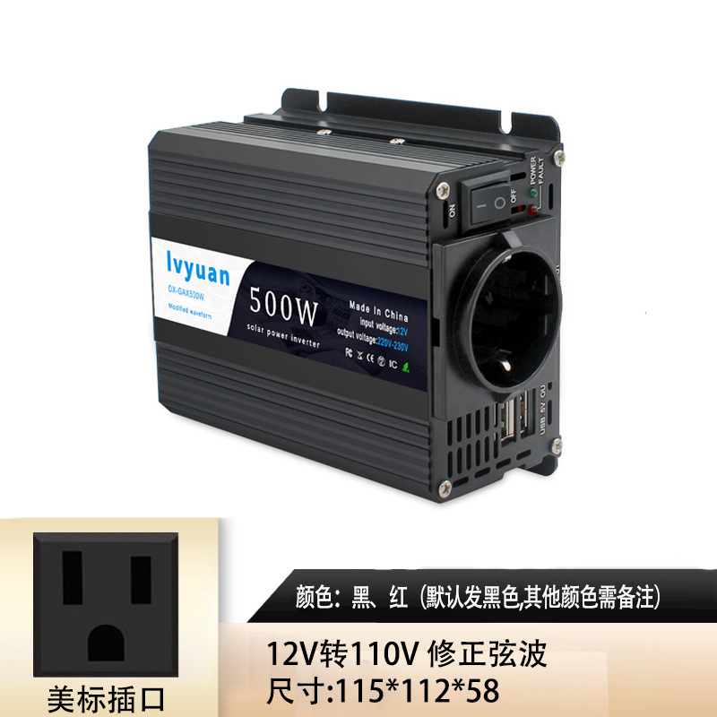 110*380W/500W*50/60*DC12*미국 표준*입력 전압계 포함