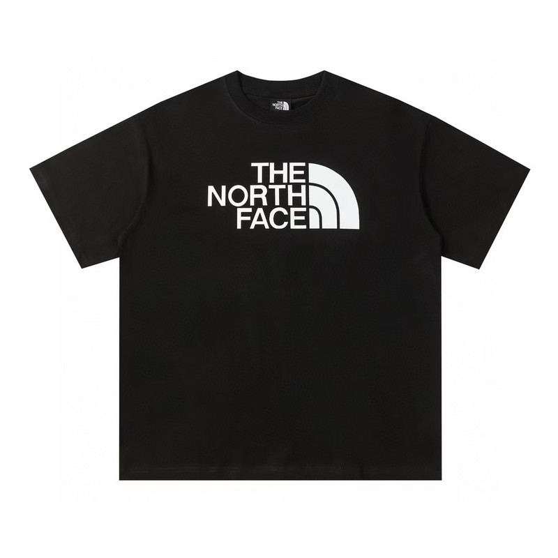 NTノースフェイスの純綿Tシャツの正しいバージョン、男性と女性用、カップル向けの同じスタイル、トレンディなプリント、幅広で多用途、カジュアル半袖|undefined
