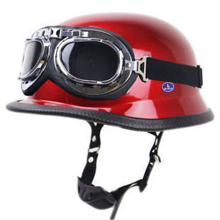 Outdoor Cycling Helmet Summer Helmet Scoop Helmet Goggles Harley Electric Car Helmet Retro Helmet DOT Protective Helmet