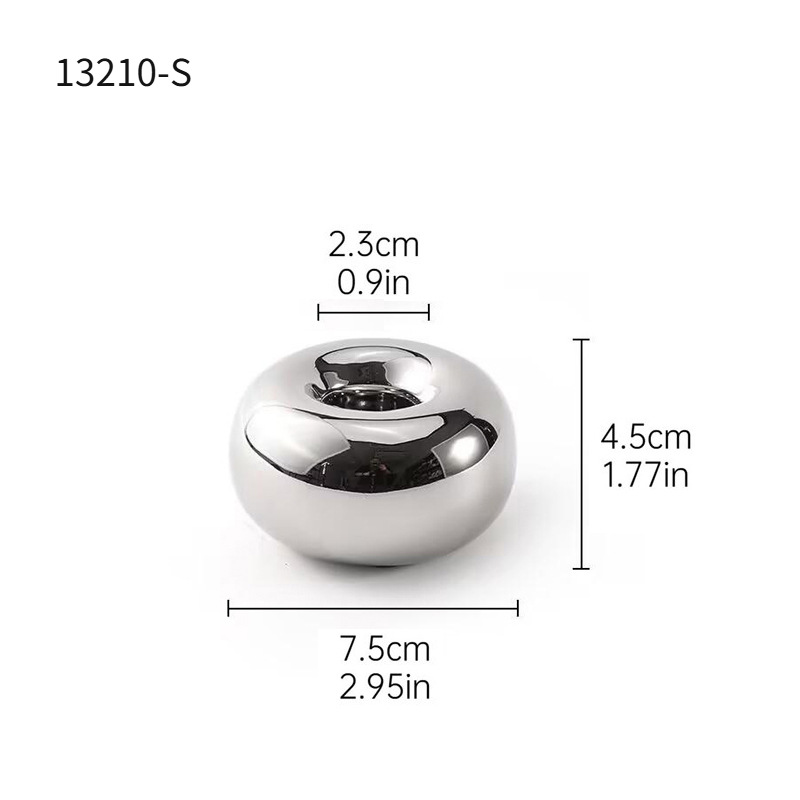 Moderno, simple, creativo, cerámica, vela redonda, mesa de comedor, mesa de comedor, mesa de escritorio, decoración de candelabro