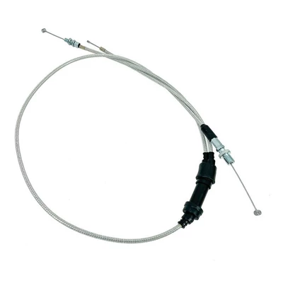 Off-road motorcycle modified accelerator pump carburetor with one-to-two Y-type dual throttle cable for 125-250cc (Motorcycle cushion) - white