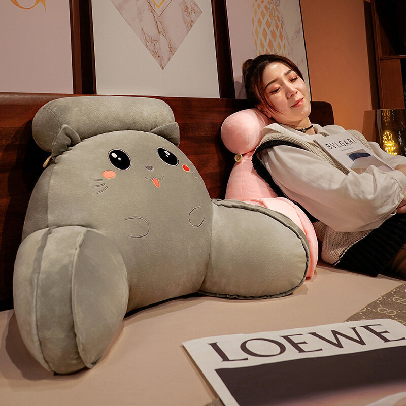 Office Sedentary Pillow Plush Waist Support Back Cushion Lumbar Pillow Chair Lumbar Cushion Pregnant Women Pillow Sofa Pillow