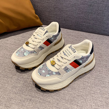 欧洲站女鞋秋季透气百搭防滑韩版运动鞋女士跑步休闲拼色老爹潮鞋
