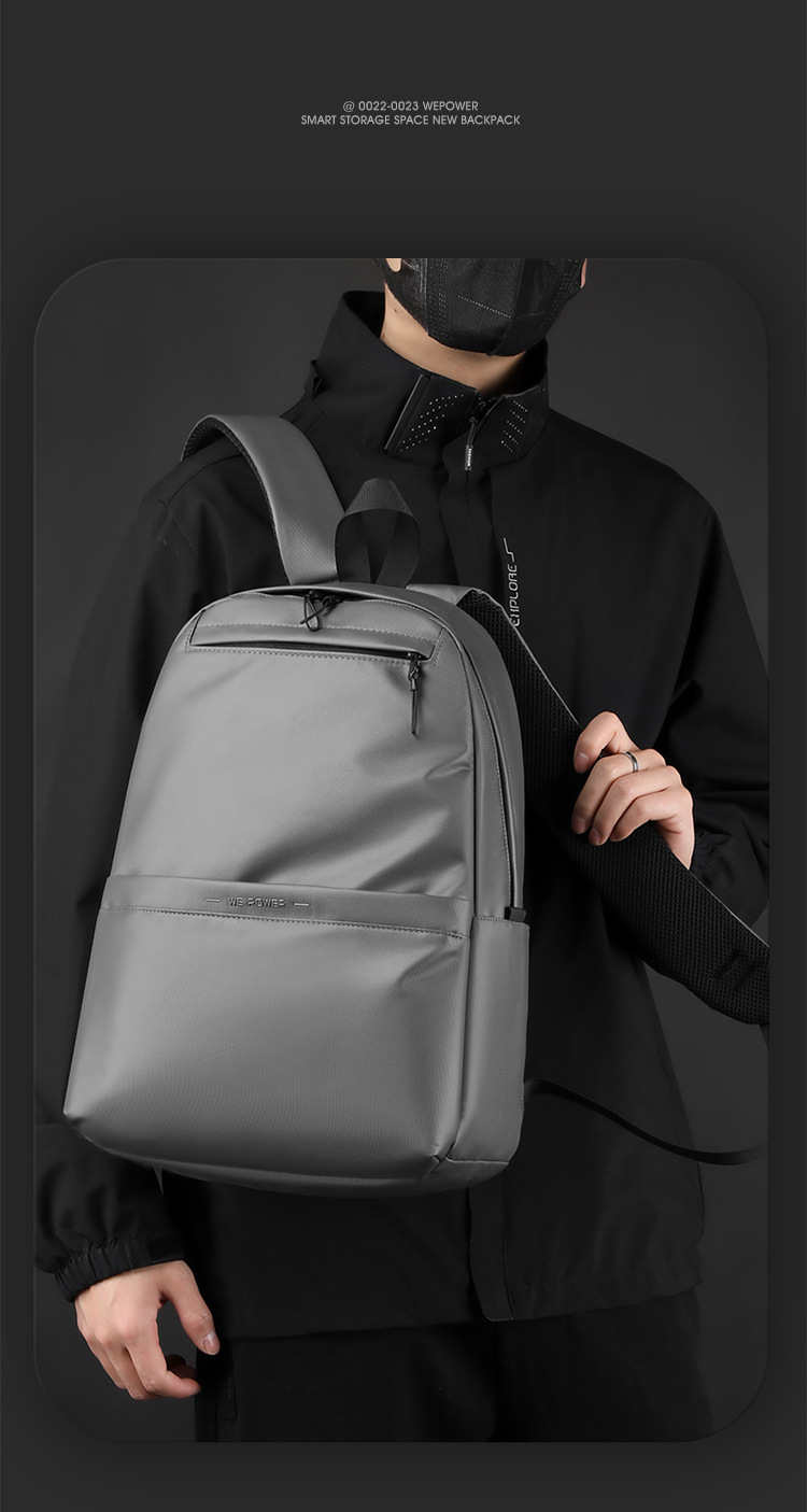 WEPOWER's new men's fashionable backpack, large-capacity business backpack, computer bag and student schoolbag undefined