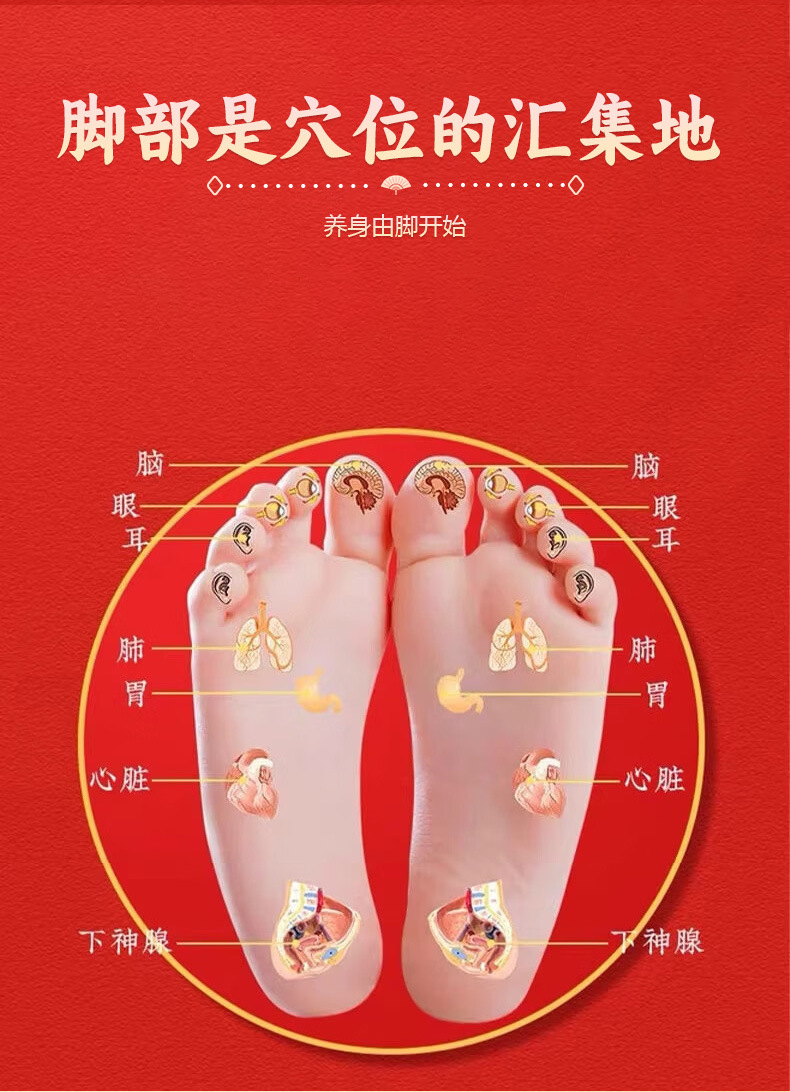 Wu Zhu Yu Cinnamon Herbal Foot Patch Moxibustion Warm Compress for Foot and Navel specifications