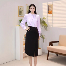 6802大码韩国东大门氛围感代购  珠宝店办公室跨境湖畔连衣裙工厂