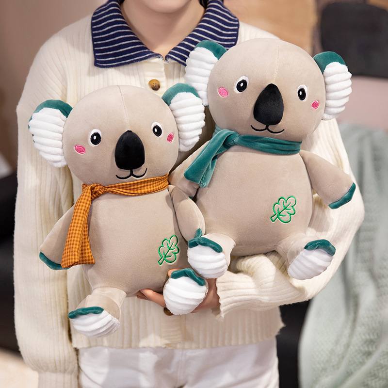 跨境网红可爱考拉抱枕大耳朵树袋熊安抚公仔毛绒玩具熊批发现货