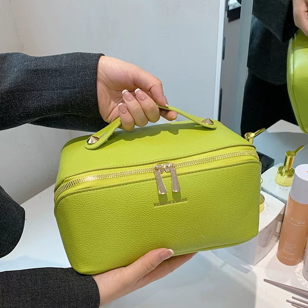 Cross-Border New Product Design-Inspired Portable Makeup Bag for Women, Large-Capacity Cosmetic Storage Bag, High-End Niche Toiletry Bag