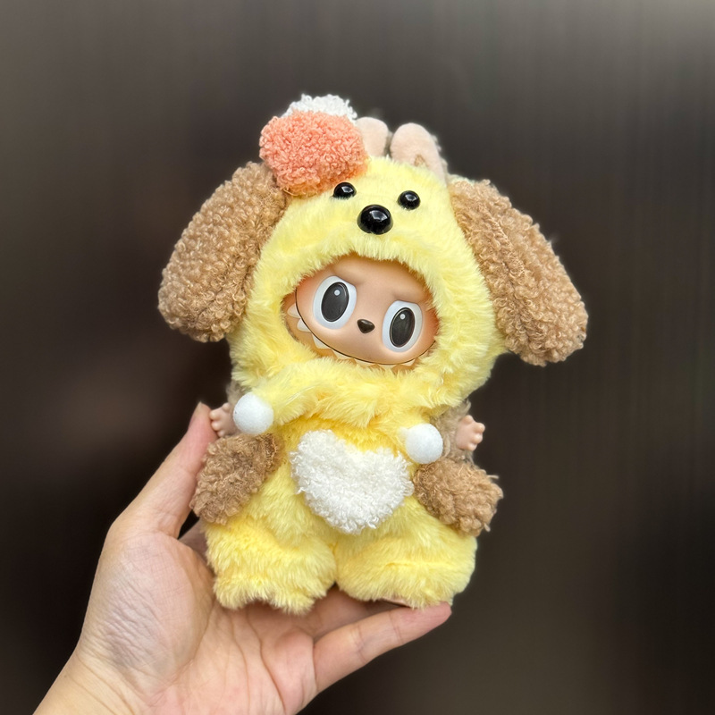 【衣類のみ】ラブブ labubu ベビー服 17cm ペンダント 1代目・2代目 ビニールぬいぐるみ 服セット|undefined