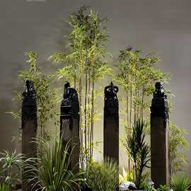 大型仿真树竹子绿植盆栽假树植物盆景室内店铺店面造景观装饰摆件