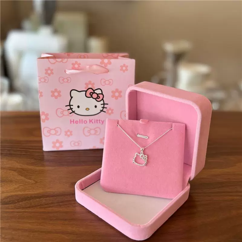 生日礼物Kitty项链女甜美可爱吊坠锁骨链送闺蜜走心礼物