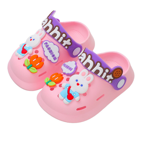 Children's cartoon non-slip Crocs-style slippers for boys for early…