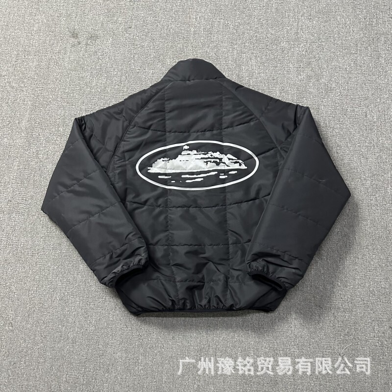 跨境实拍秋冬男士加厚潮牌连帽宽松情侣保暖棉服棉衣男女外套批发|undefined