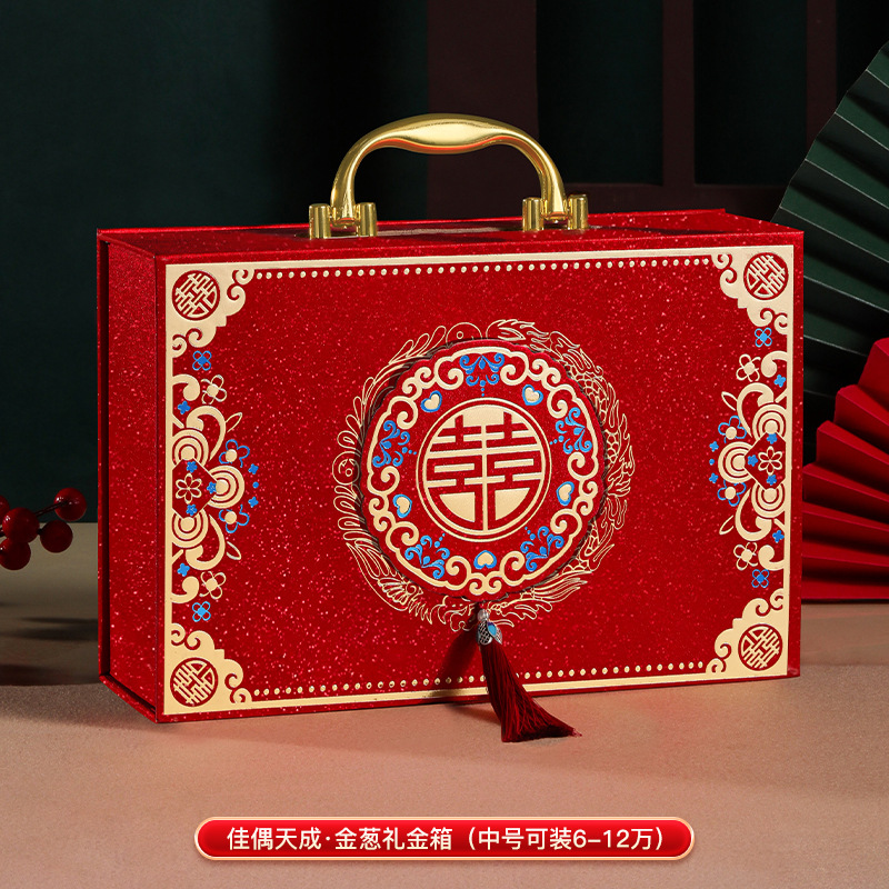 Caja de dinero de regalo Caja de oro de regalo de compromiso del hombre Caja de oro de 100.000 citas Caja de regalo Caja de oro de regalo Regalo de flocado Caja de regalo en efectivo