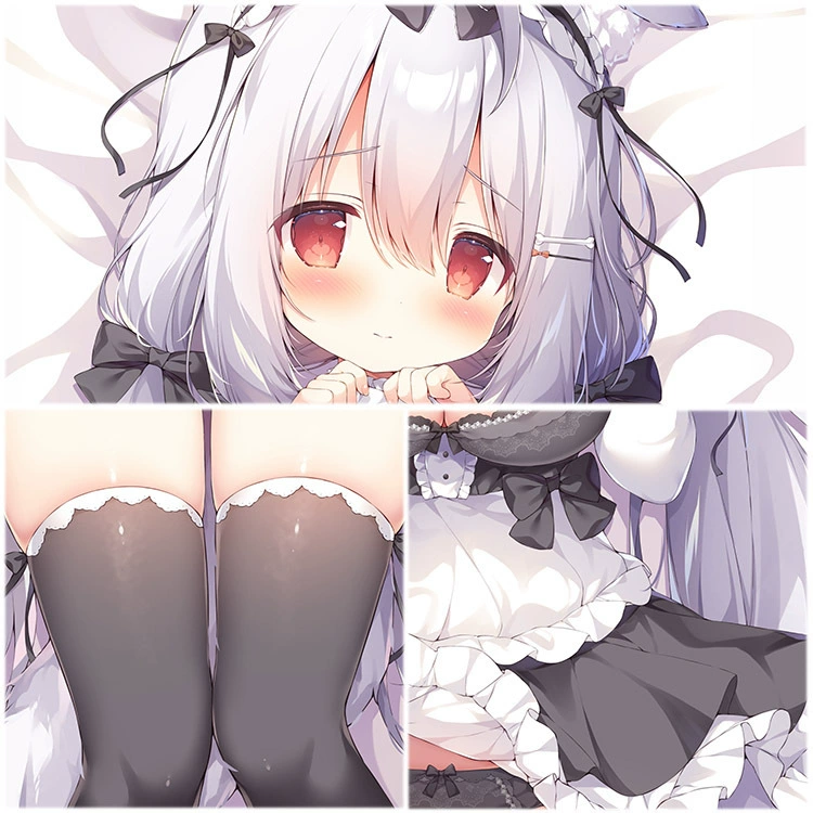 Наволочка для подушки Furry Beast Mother Beast Ear Girl Little Fox Kawaii Loli Anime и другие подушки 2Way50