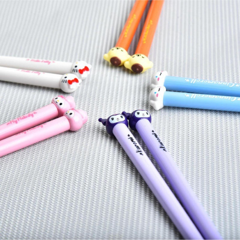 휴대용 캐릭터 어린이 젓가락 18.4cm 학생용 컬러 플라스틱 젓가락