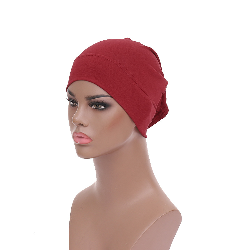 Muslimischer Hut, mehrfarbig, elastische Kappe aus merzerisierter Baumwolle_voghion.com