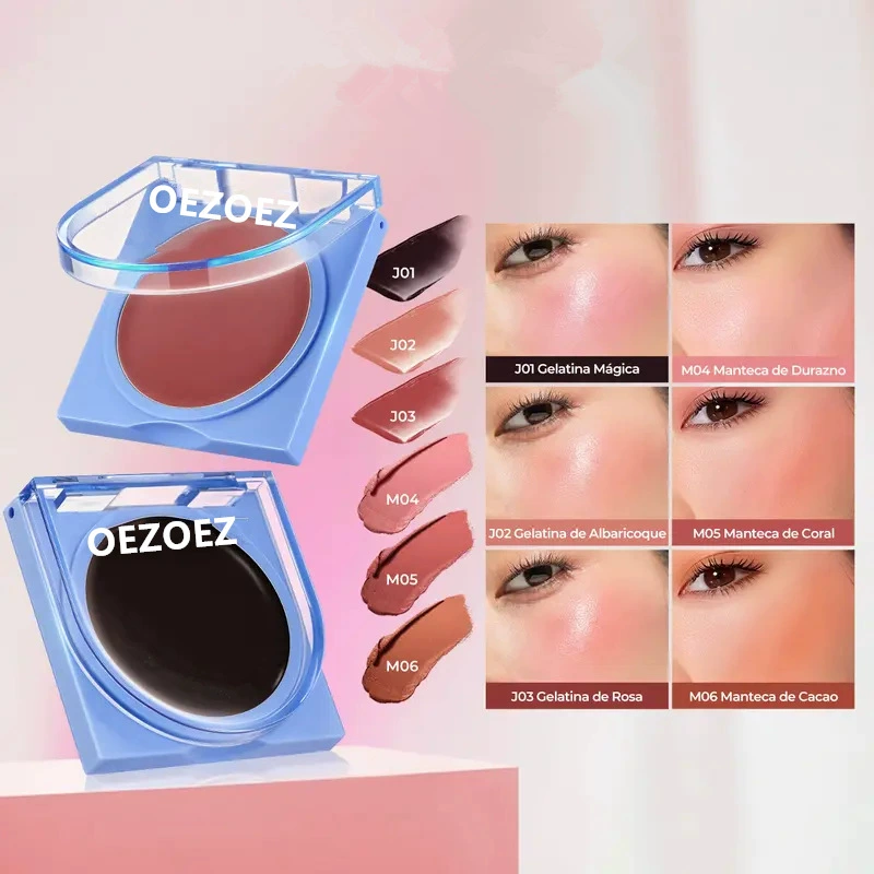 Популярные трансграничные румяна, отбеливающий нюдовый макияж, осветляющее и нежное лицо, матовые водостойкие и устойчивые к поту румяна.