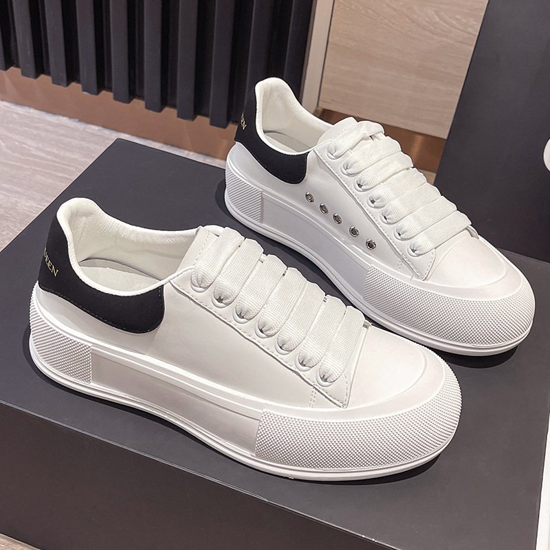 麦昆小白鞋女2021春季新款女鞋厚底松糕鞋增高显瘦韩版休闲鞋板鞋|ru