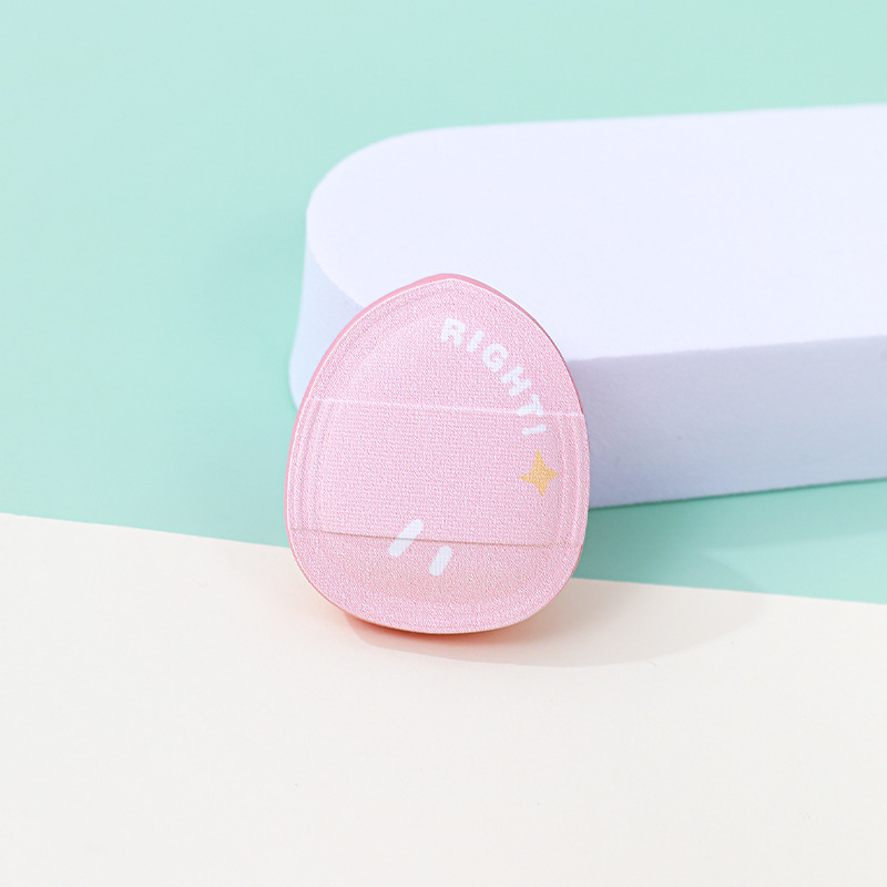 Palma de seda larga polvo de polvo de algodón para aumentar el grosor de la esponja de maquillaje en forma de dedo para uso seco y húmedo sin polvo