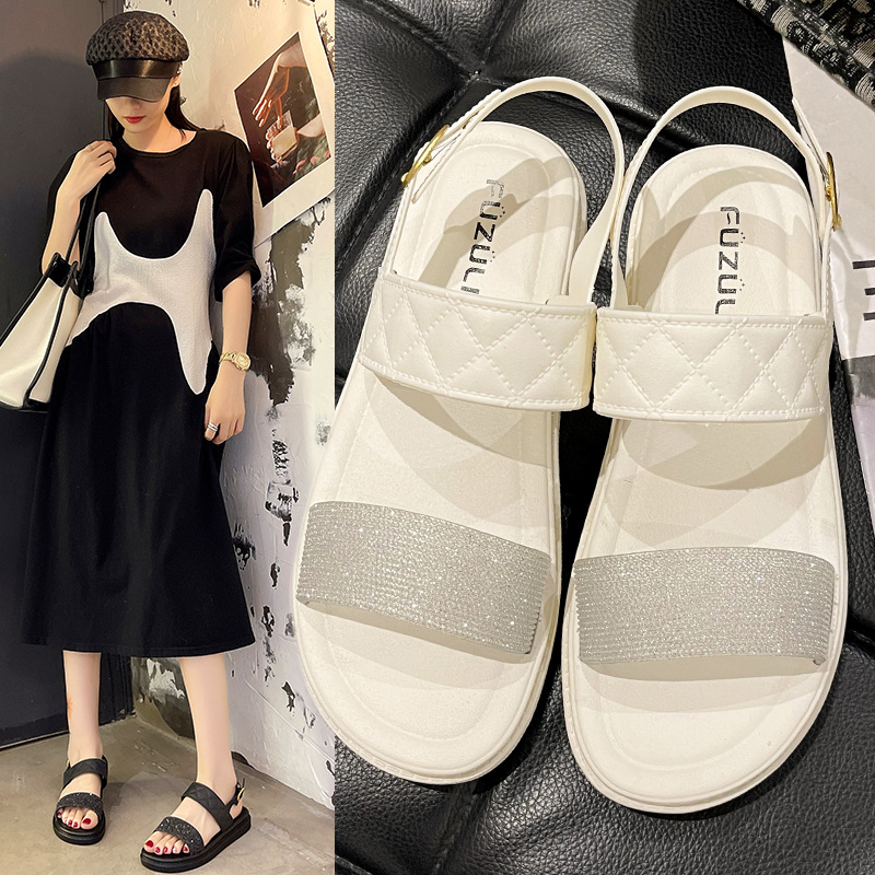 Fashionable casual cute sandals open toe with a strap for students…